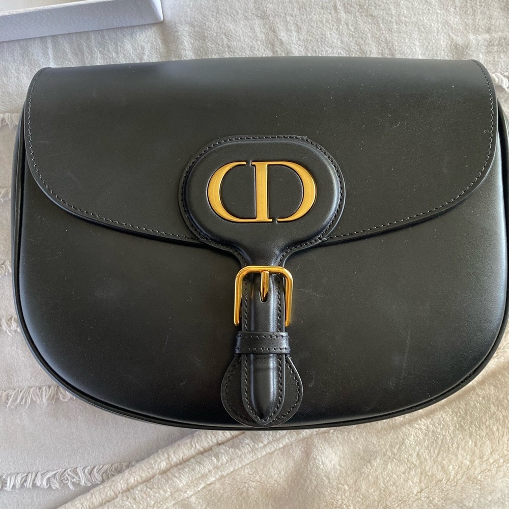 Christian Dior  Box Calfskin Large Bobby Flap bag